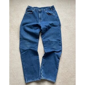 Flannel Lined Dickies Carpenter Jeans Size 34x34 Workwear